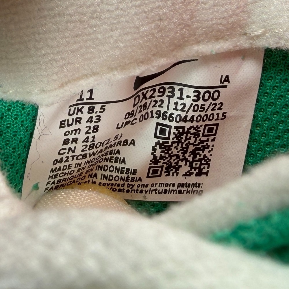 Nike Waffle Debut Vintage Shoes Mens 11 Stadium Green Opti Yellow Athletic Retro - Picture 12 of 12